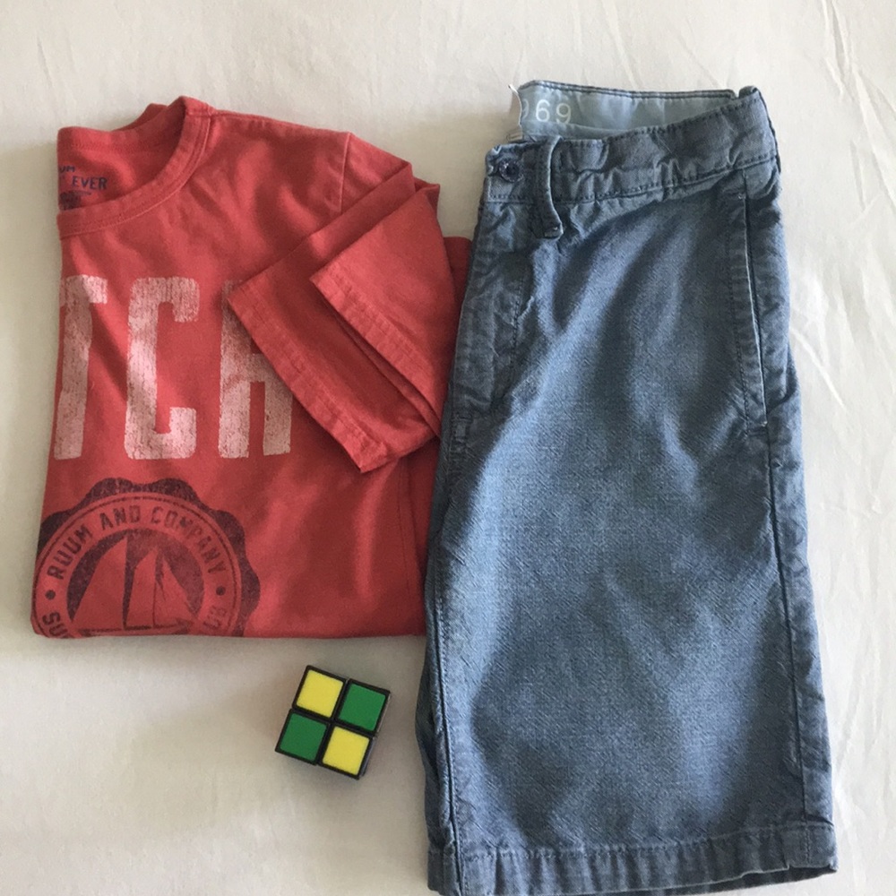 Boys chambray twill shorts